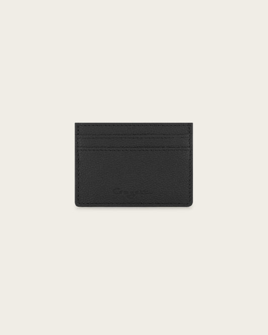 Leather Cardholder Midnight Black