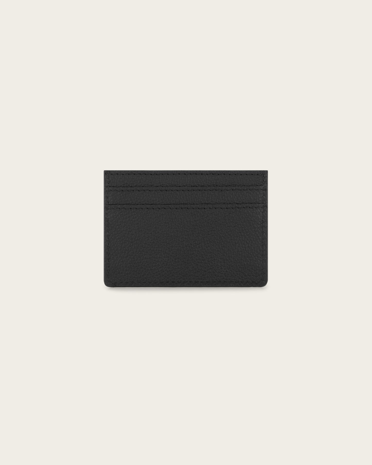 Leather Cardholder Midnight Black