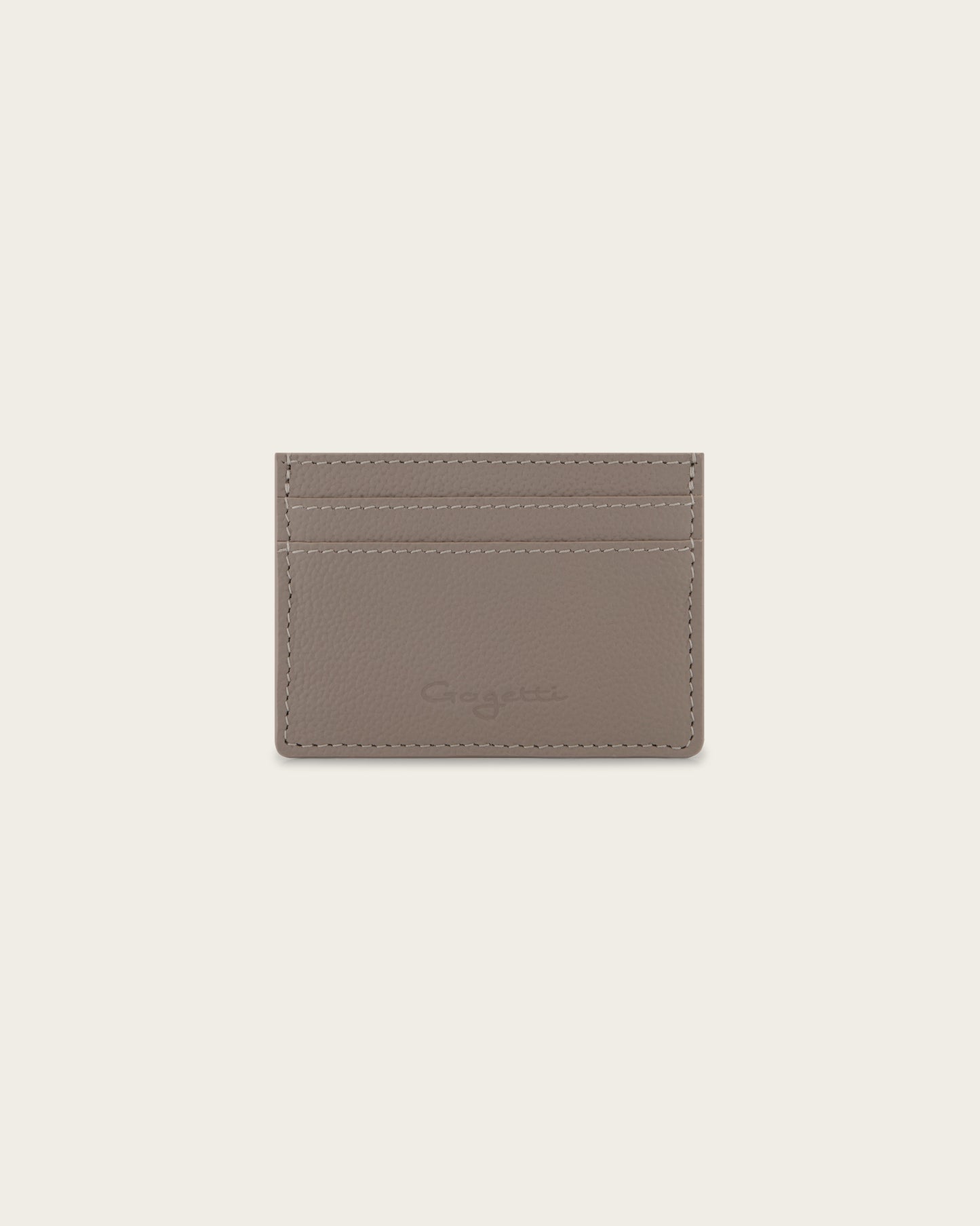 Leather Cardholder Ash Grey