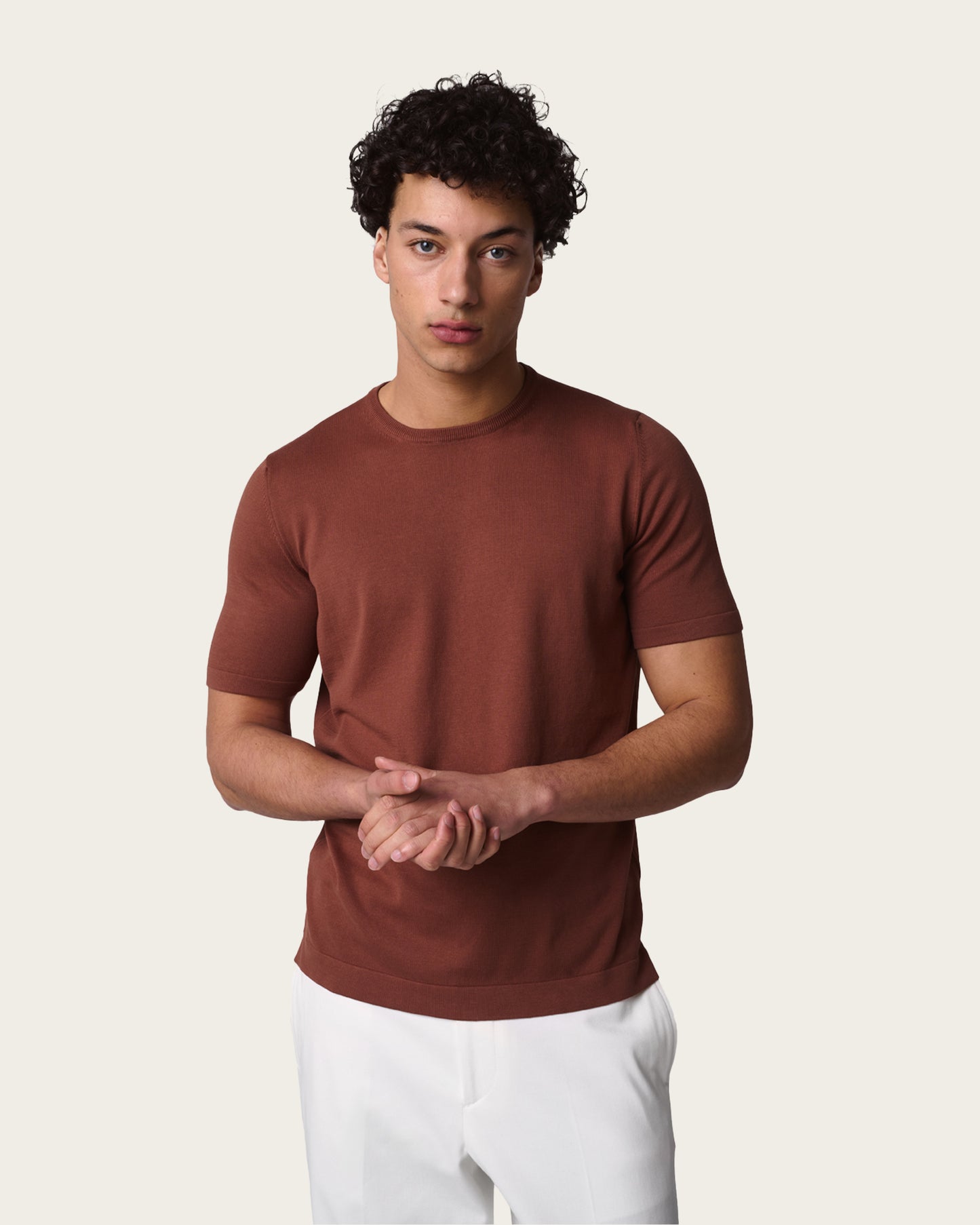 Knitted T-shirt Canyon rust