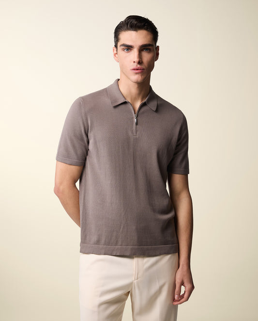 Courtside Zip Polo Shirt