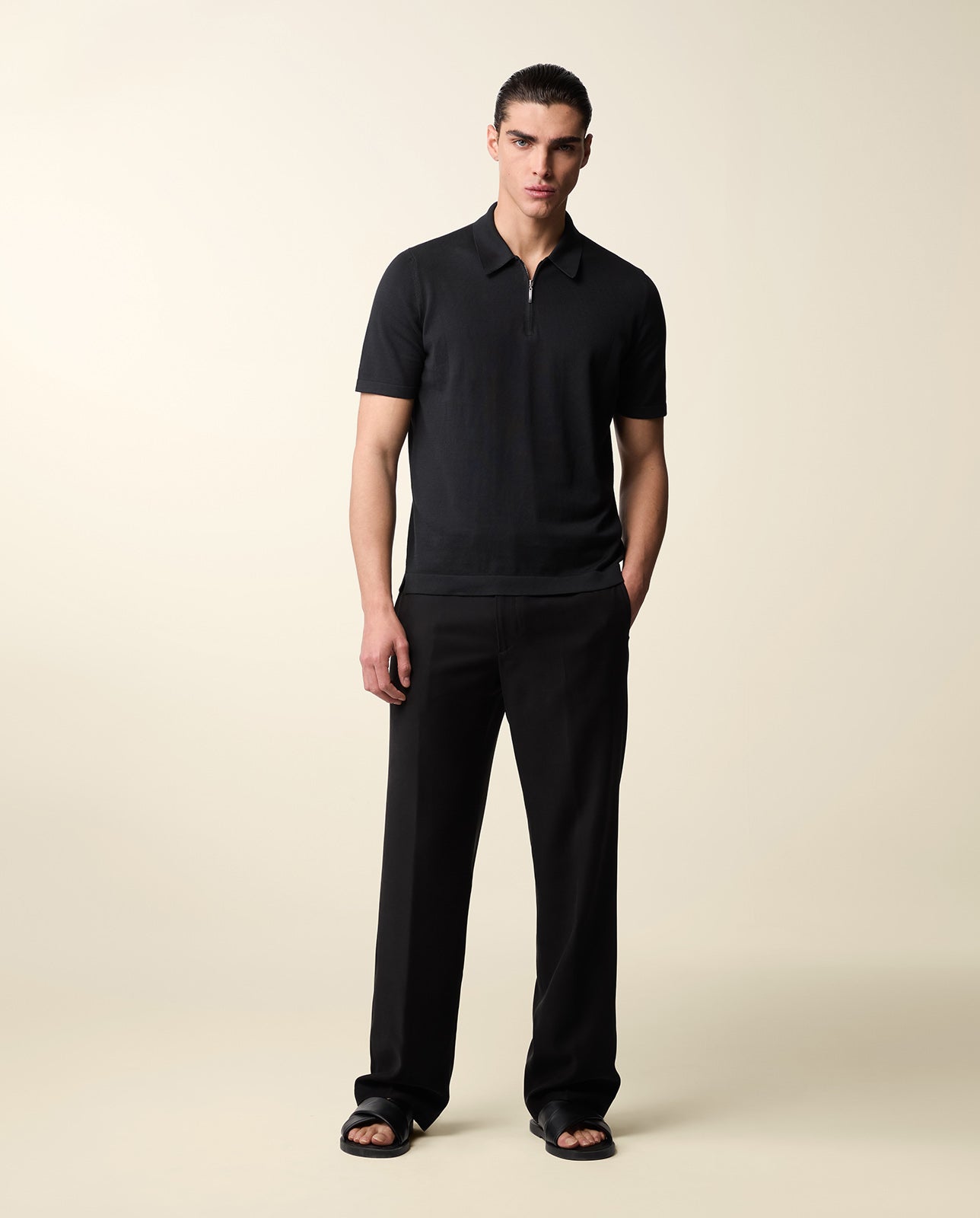 Courtside Zip Polo Shirt