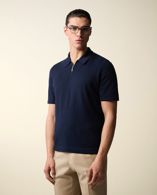 Courtside Zip Polo Shirt is