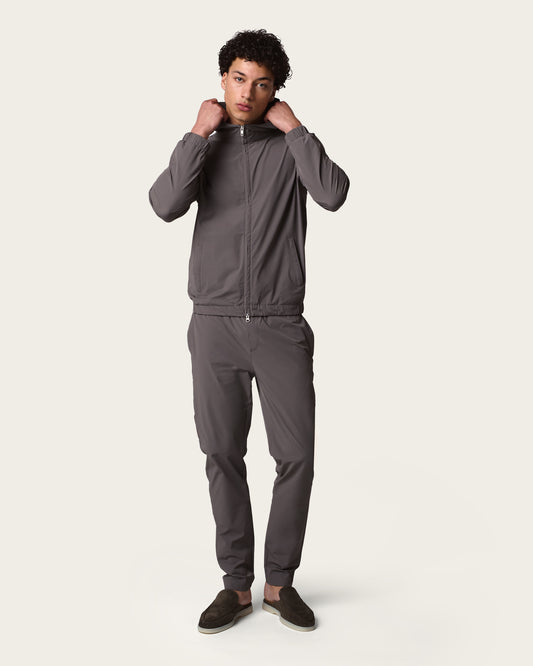 Helix Hooded Jacket Hazel Grey