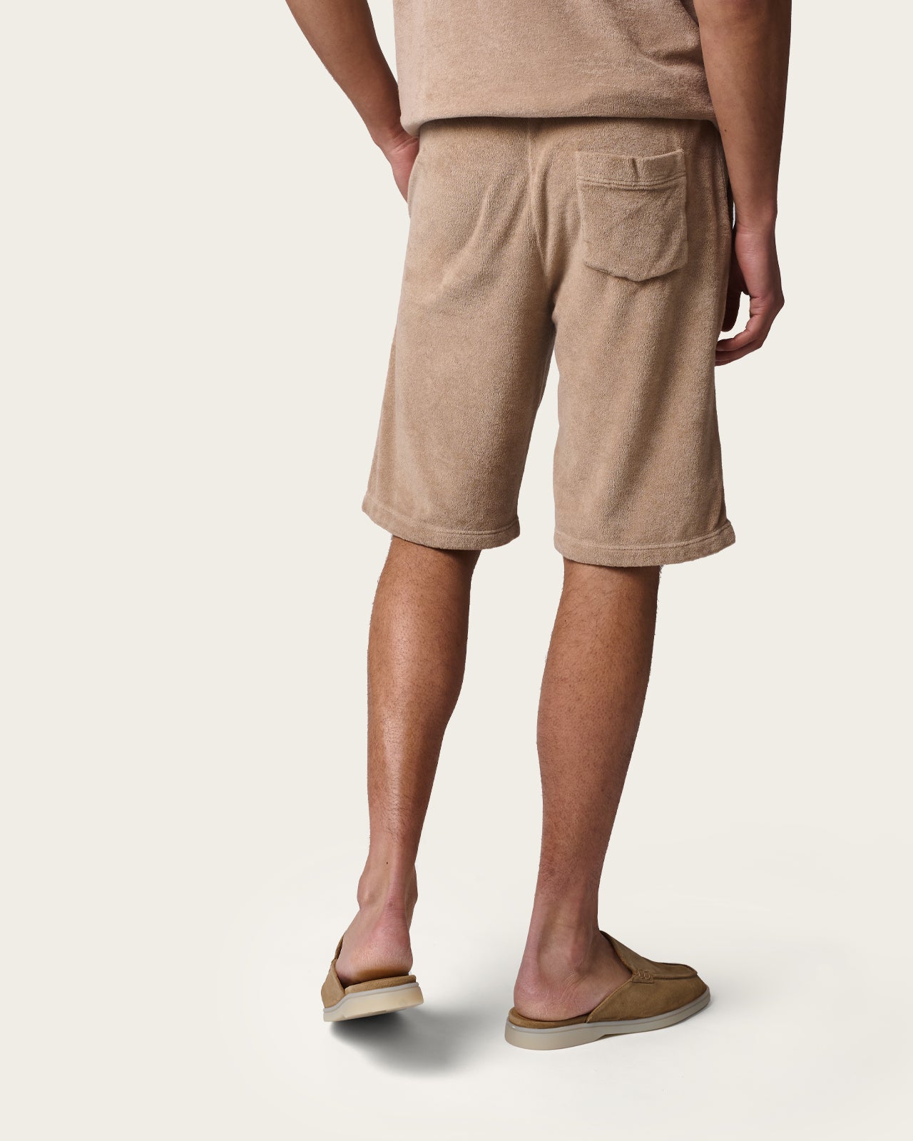 Terry Cloth Bermuda Pebble Grey