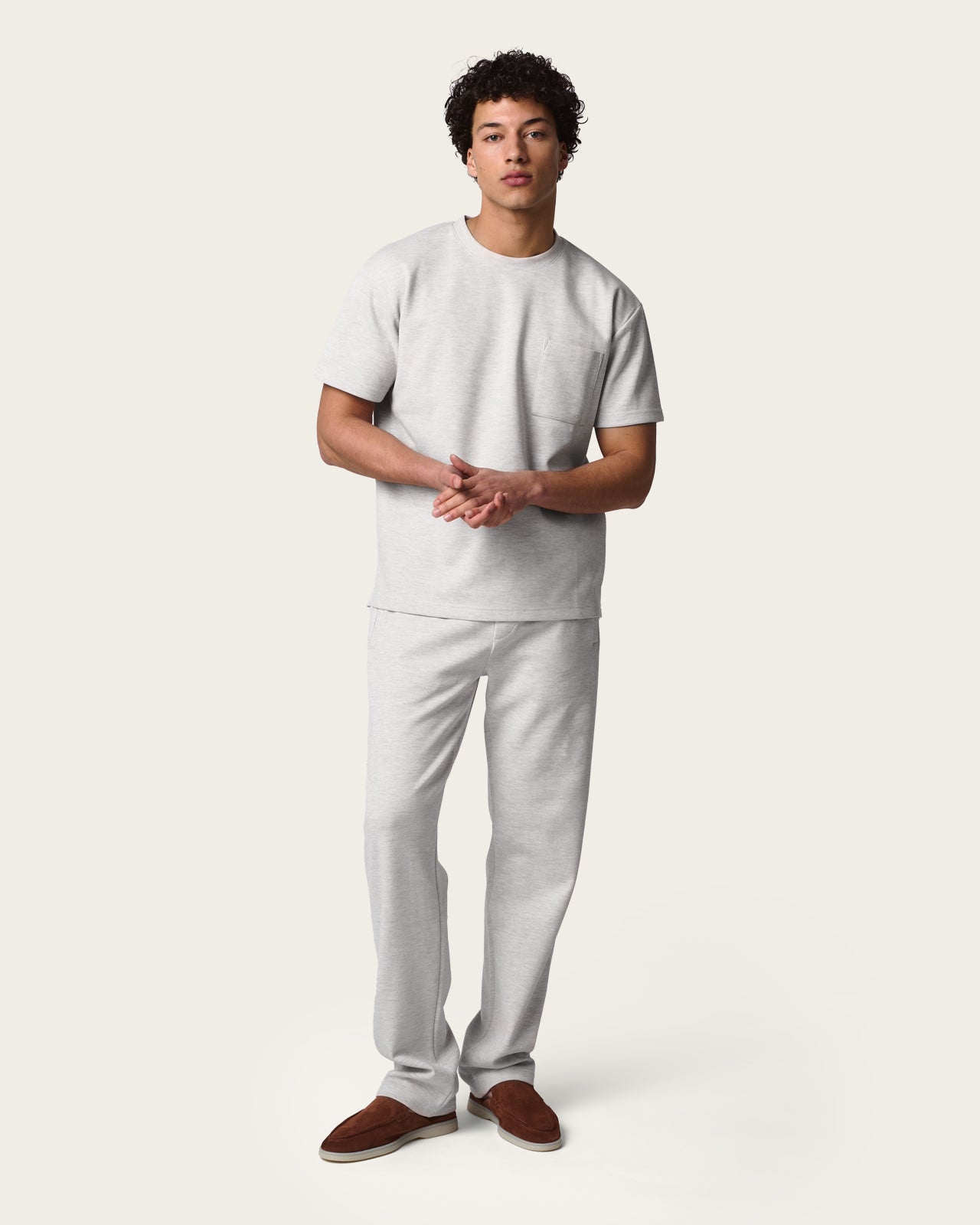 Lounge Pocket Tee Almond