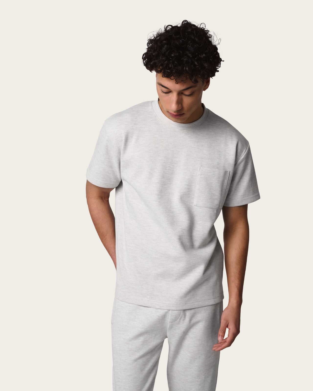 Lounge Pocket Tee Almond