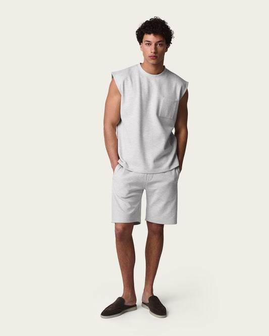 Lounge Sleeveless Tee Almond