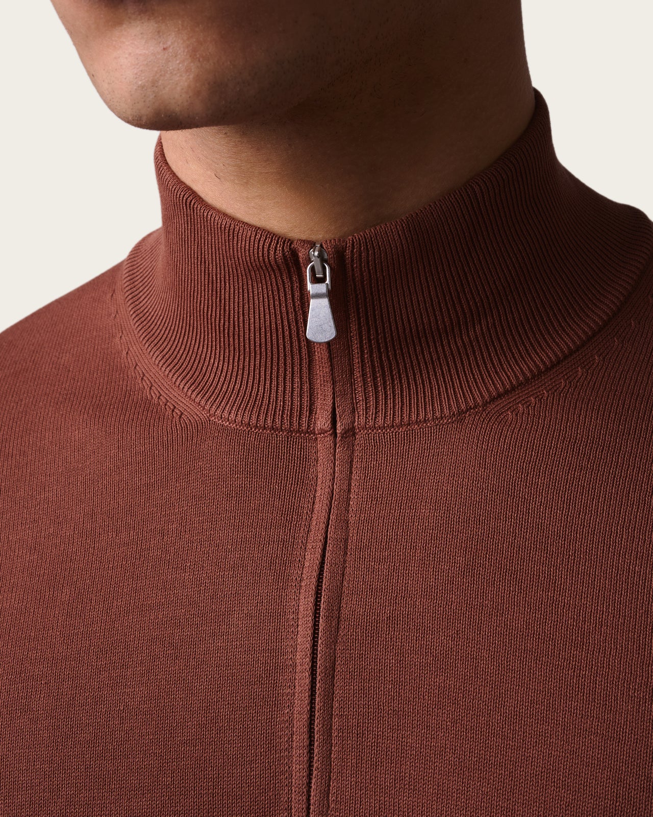 Lightweight Half Zip Jacket Canyon Rust