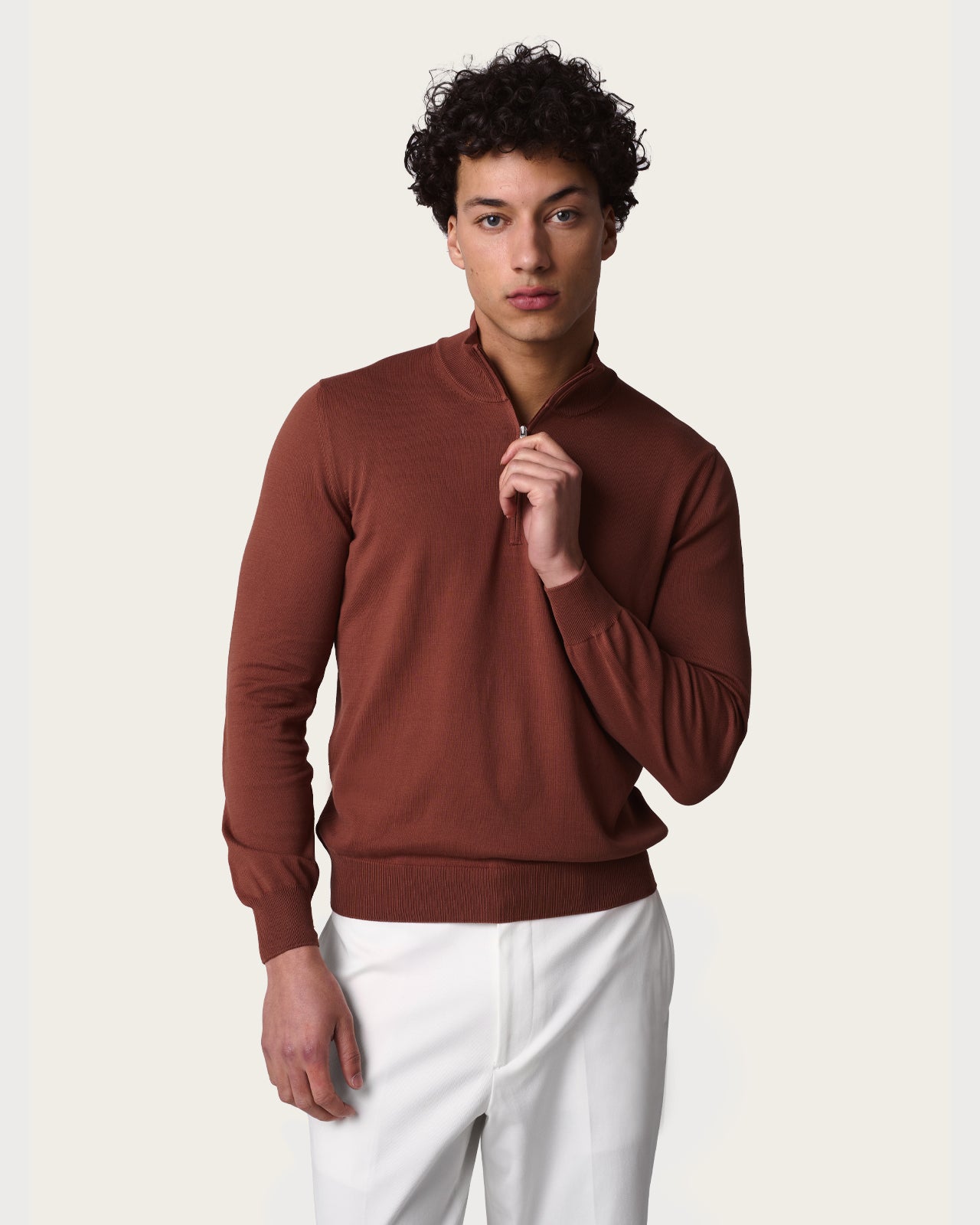 Lightweight Half Zip Jacket Canyon Rust