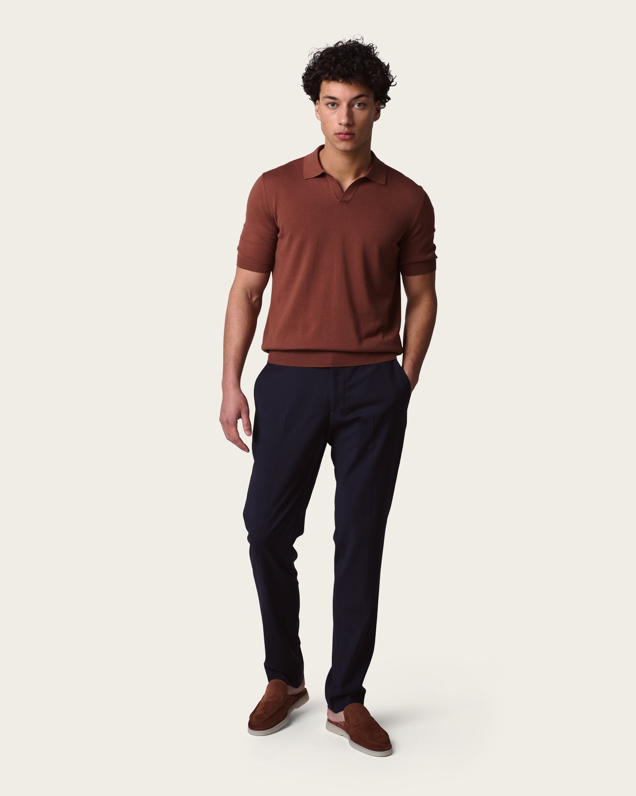 Slim Fit Tailored Trousers Sapphire Blue