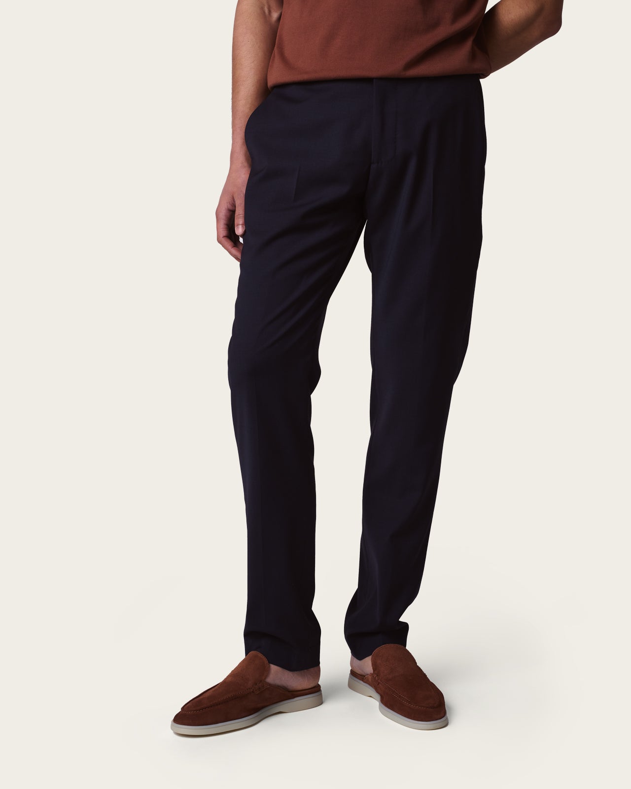 Slim Fit Tailored Trousers Sapphire Blue