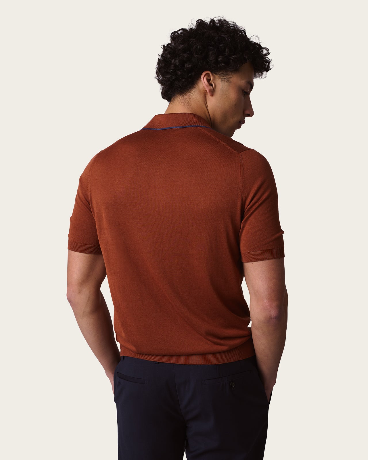 Dualtone Zip Polo Shirt Canyon rust