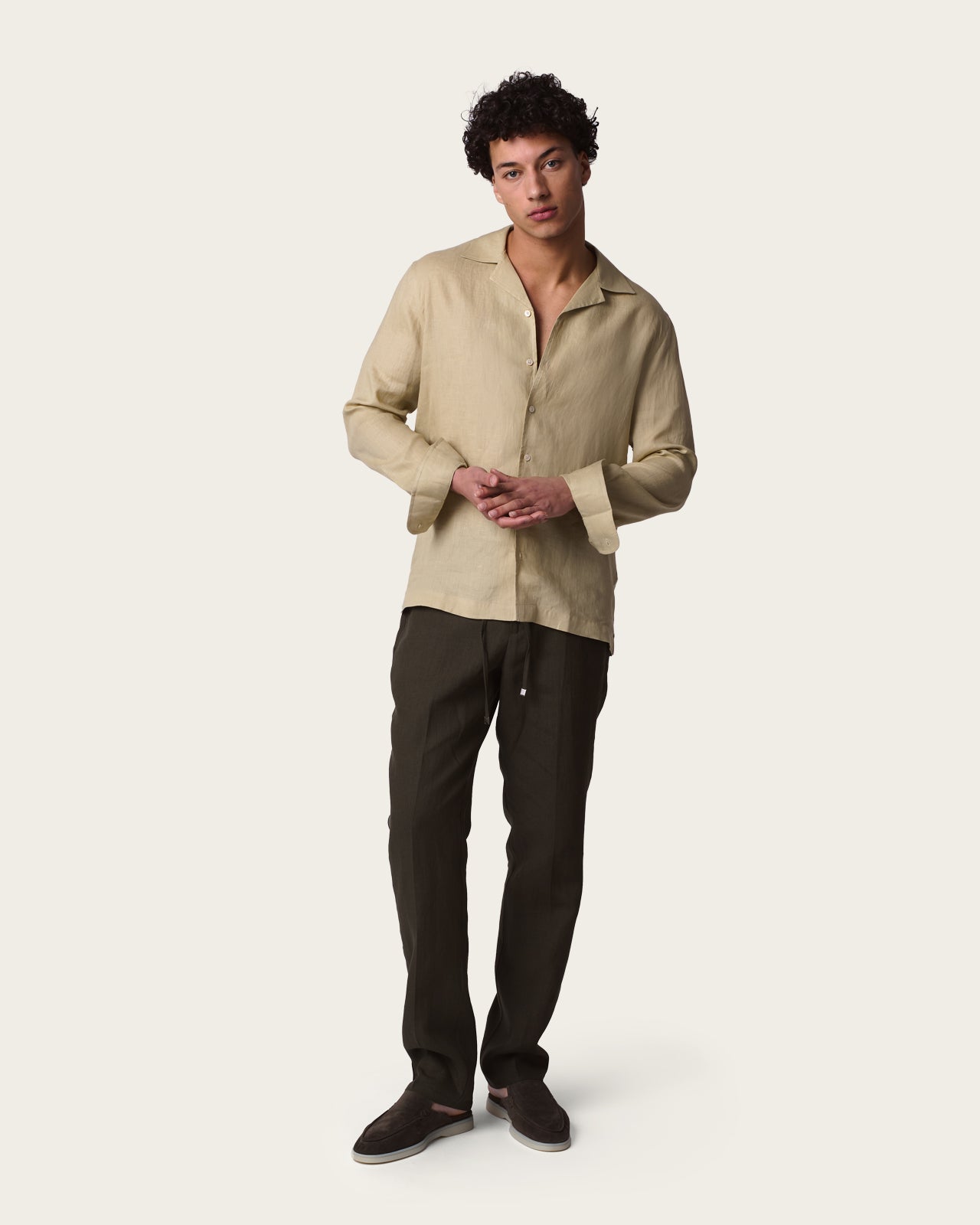 Linen Shirt Light Green