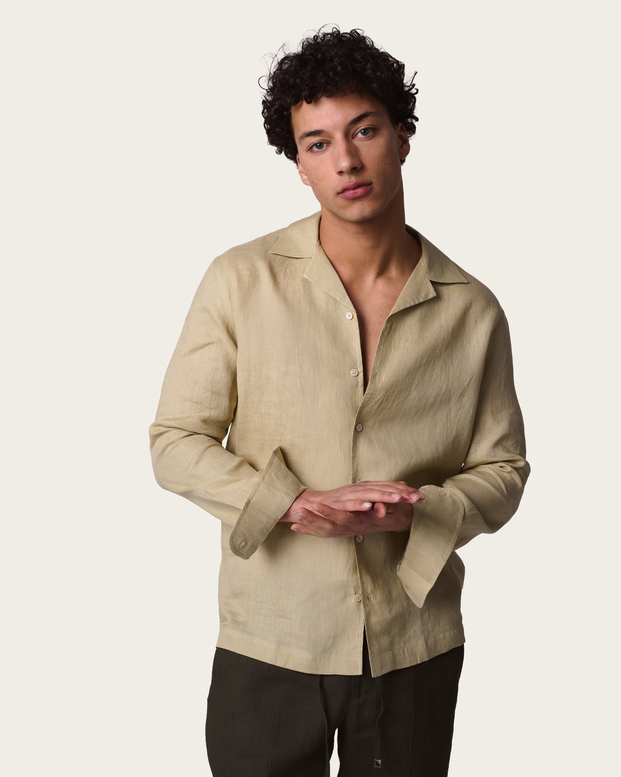 Linen Shirt Light Green