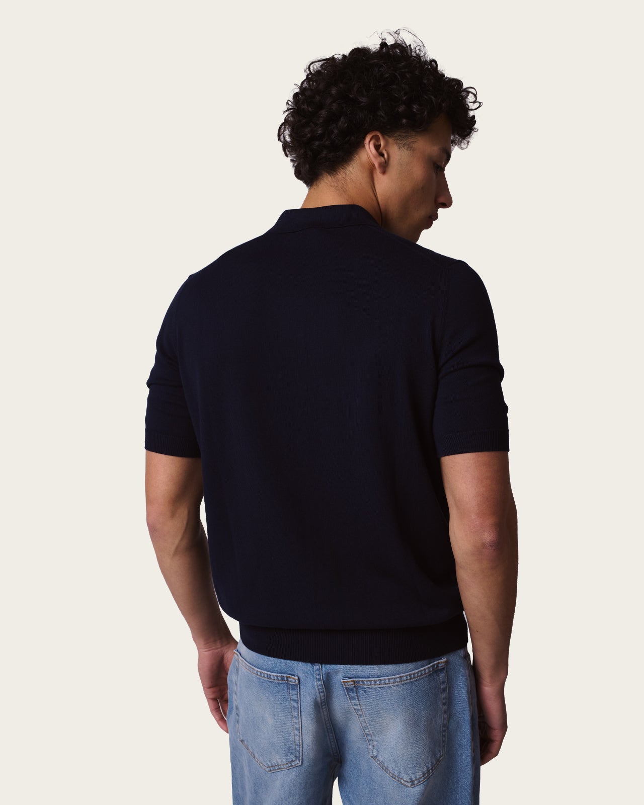 Seamless Polo Shirt Sapphire Blue