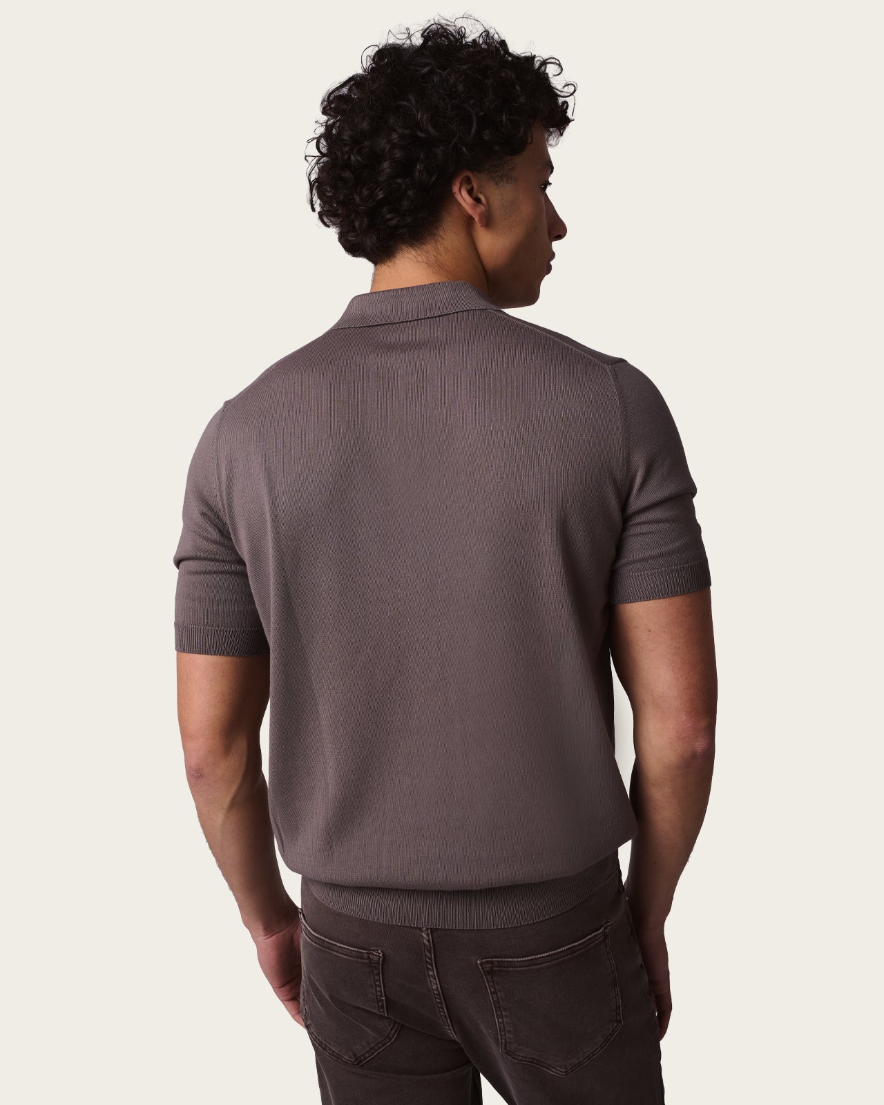 Seamless Polo Shirt Autumn Brown