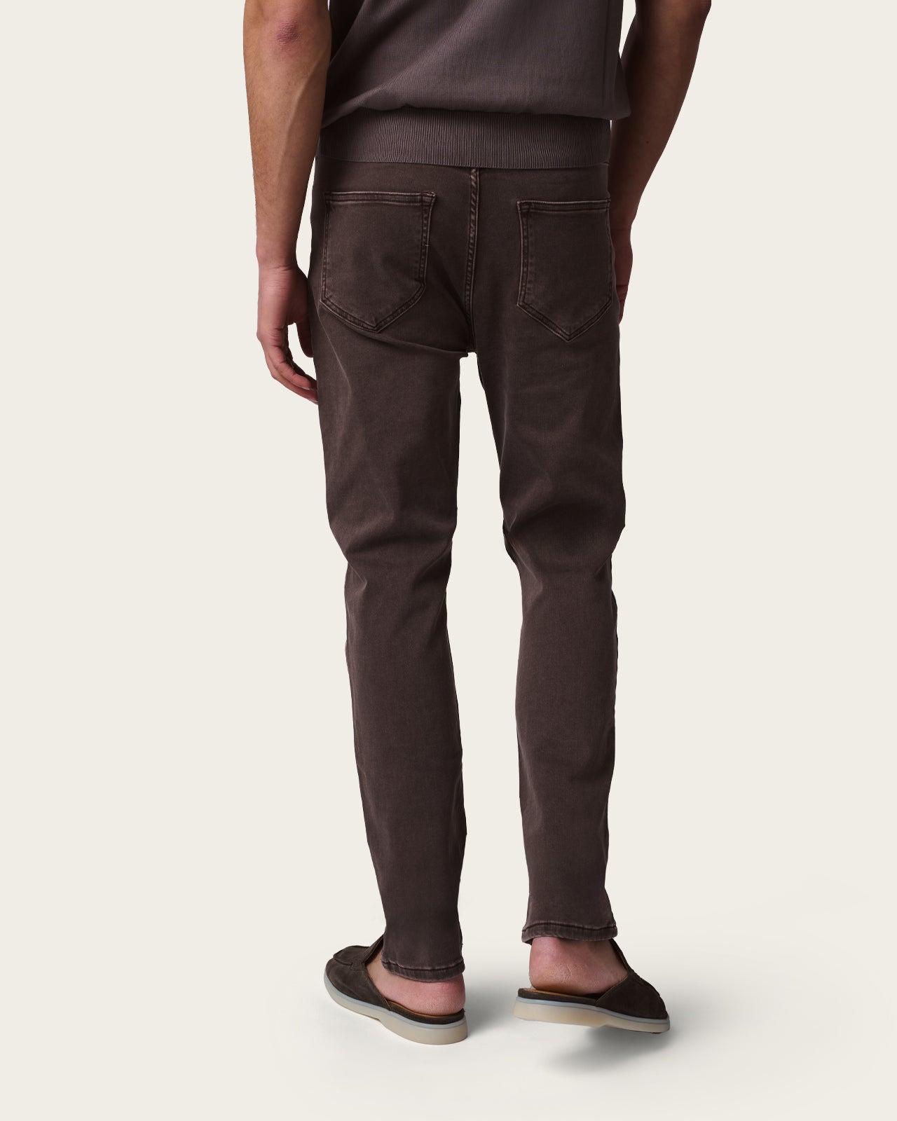 Denim Trousers Mocha Brown