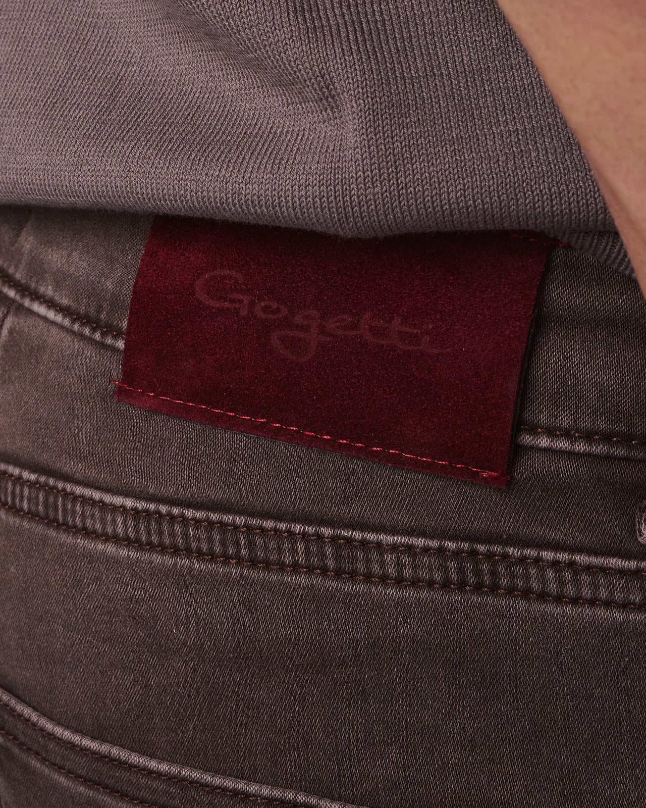 Denim Trousers Mocha Brown