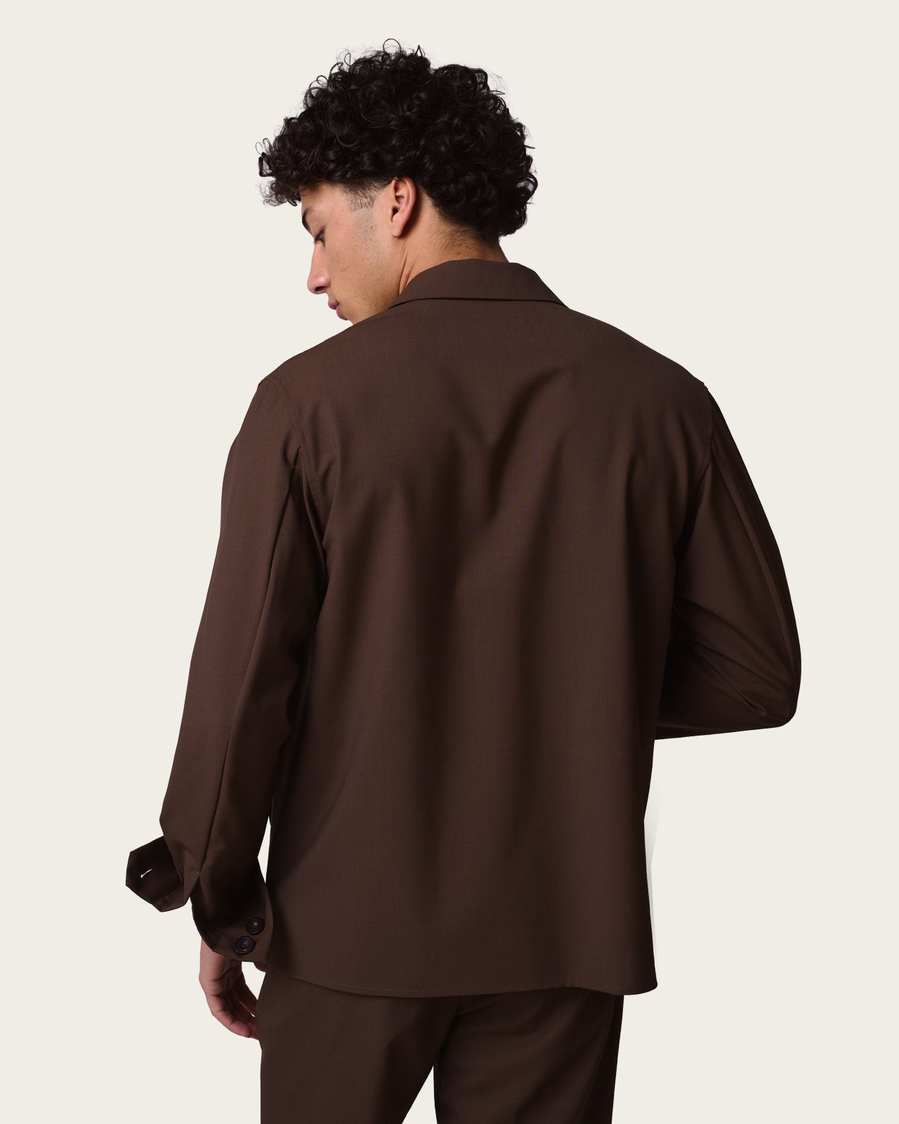 Tailored Overshirt Espresso Brown