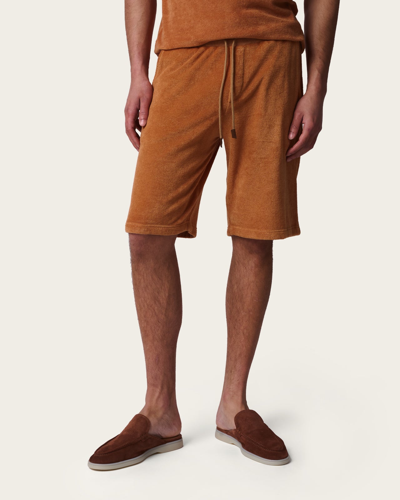 Terry Cloth Bermuda Burnt Orange