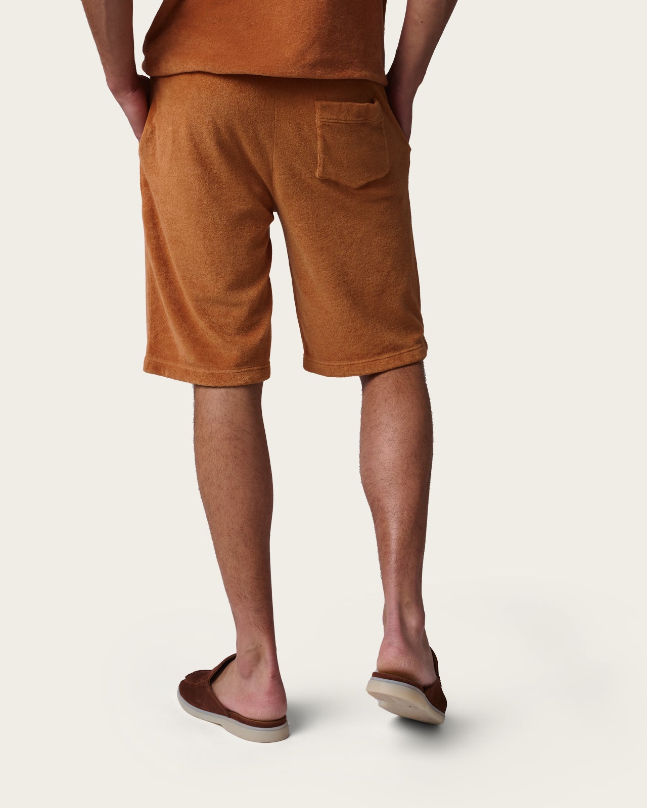 Terry Cloth Bermuda Burnt Orange