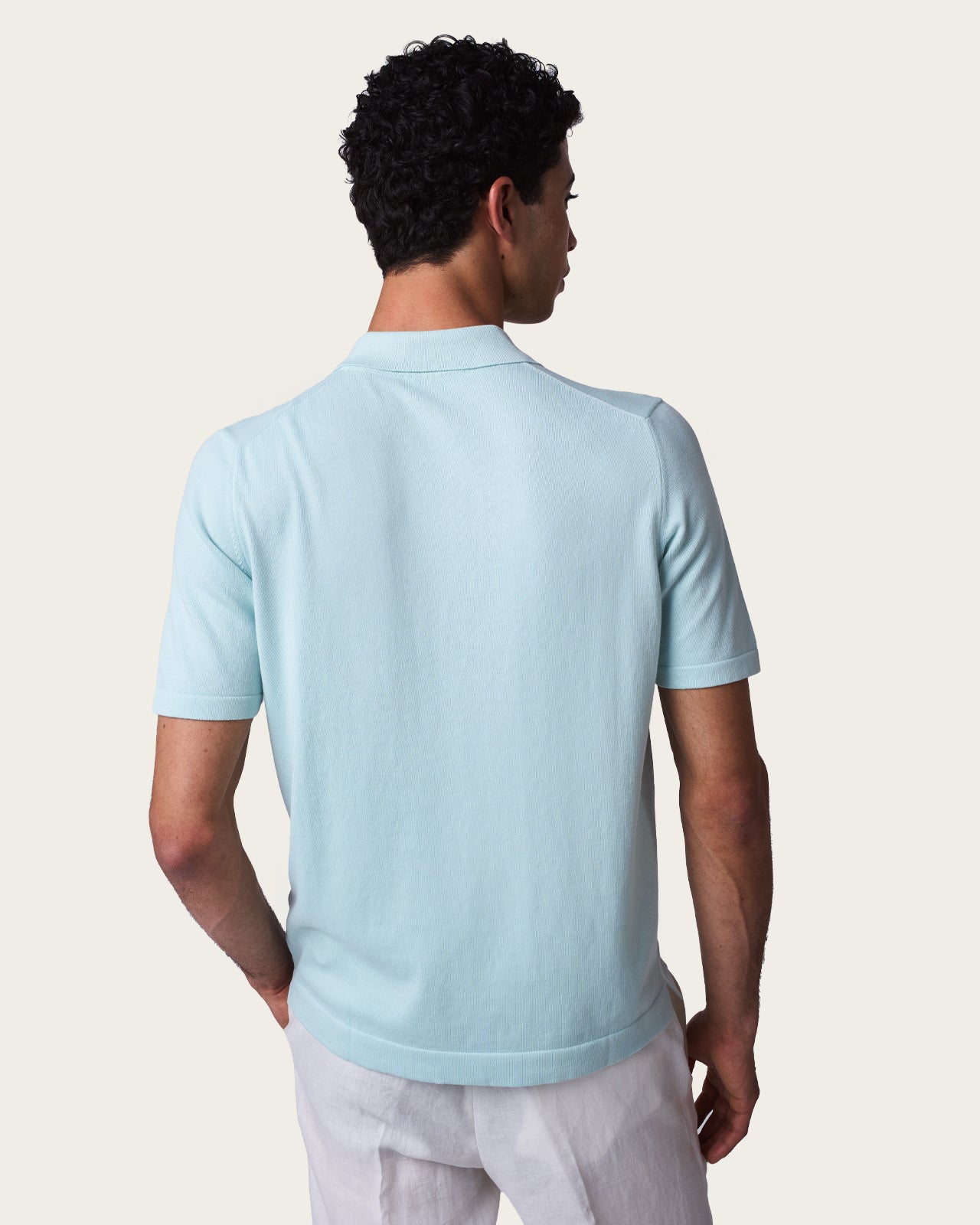 Courtside Zip Polo Shirt Pure Mint