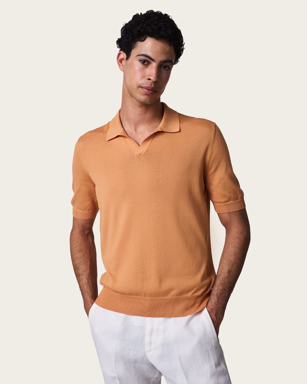 Seamless Polo Shirt Burnt Orange