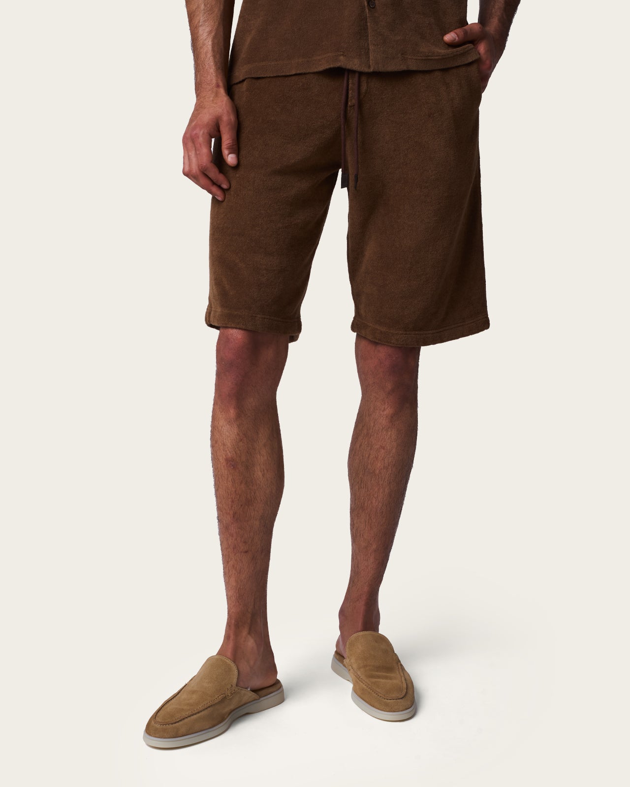 Terry Cloth Bermuda Autumn Brown