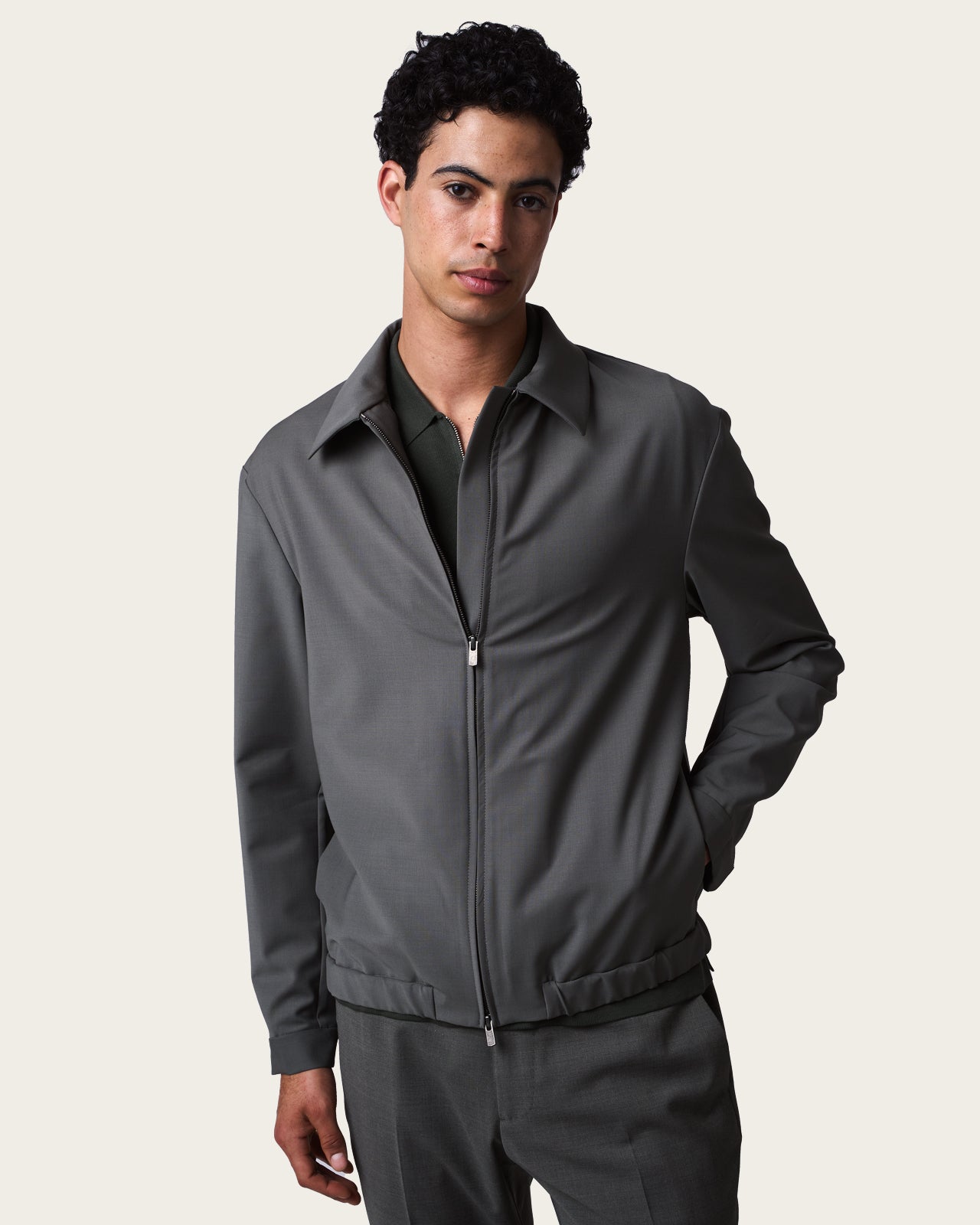Tailored Jacket Olive Green