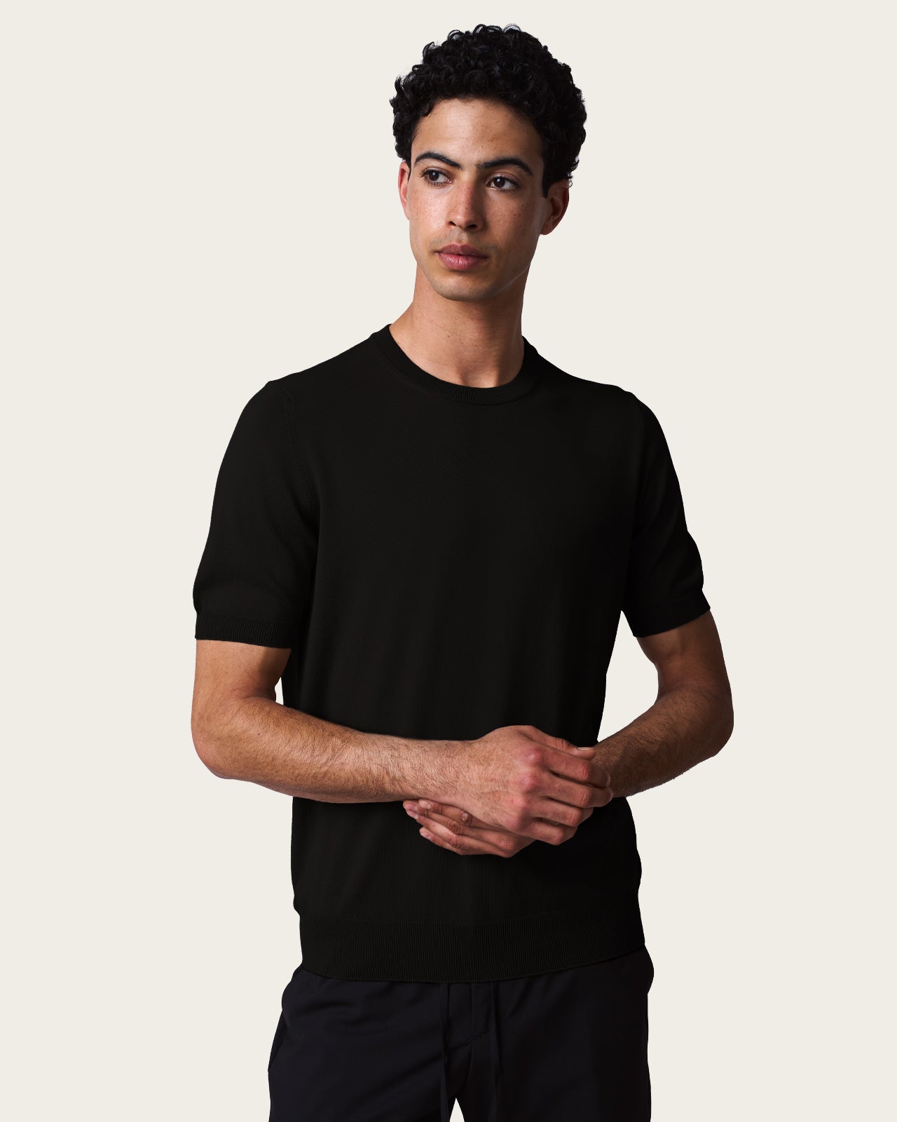 Crewneck Short Sleeve Shirt Midnight Black
