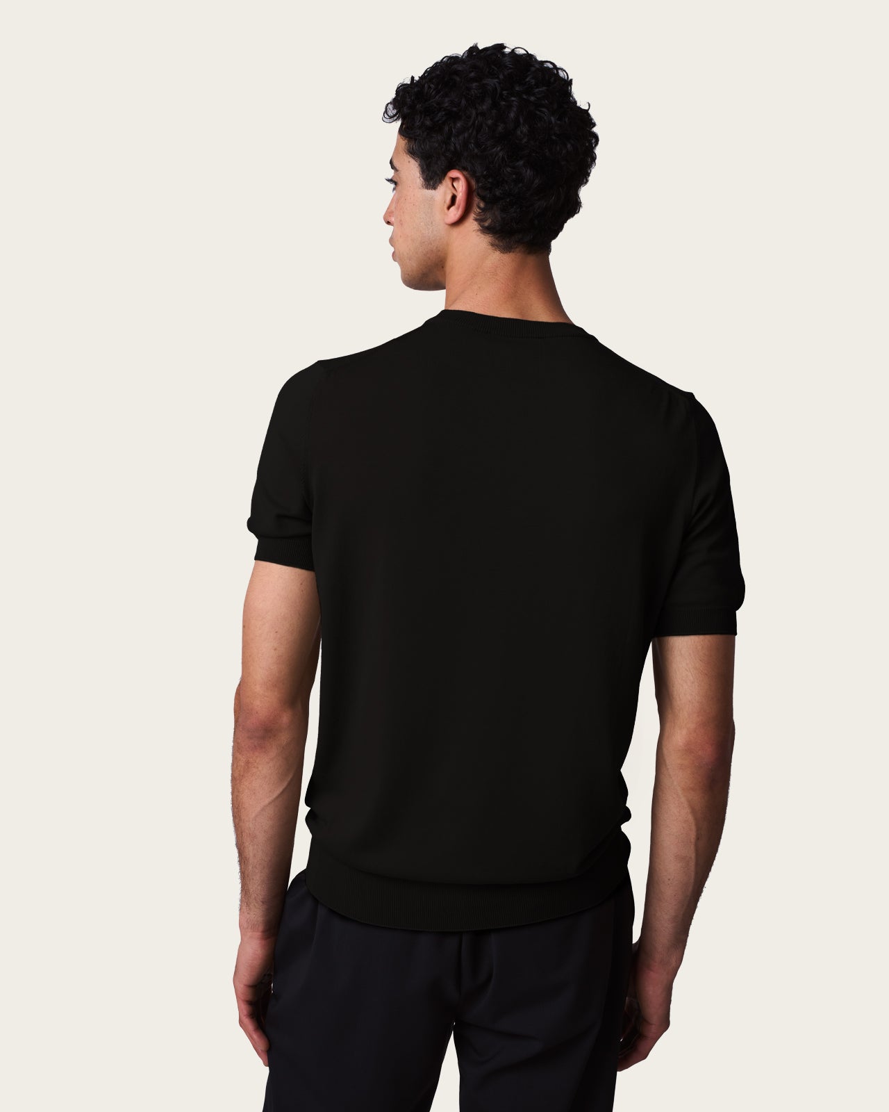 Crewneck Short Sleeve Shirt Midnight Black