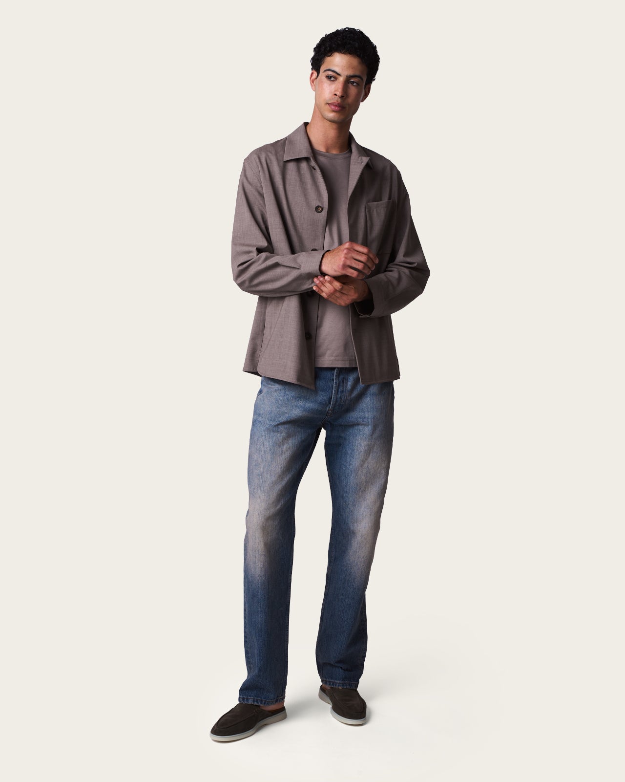 Denim Straight trousers Washed Indigo