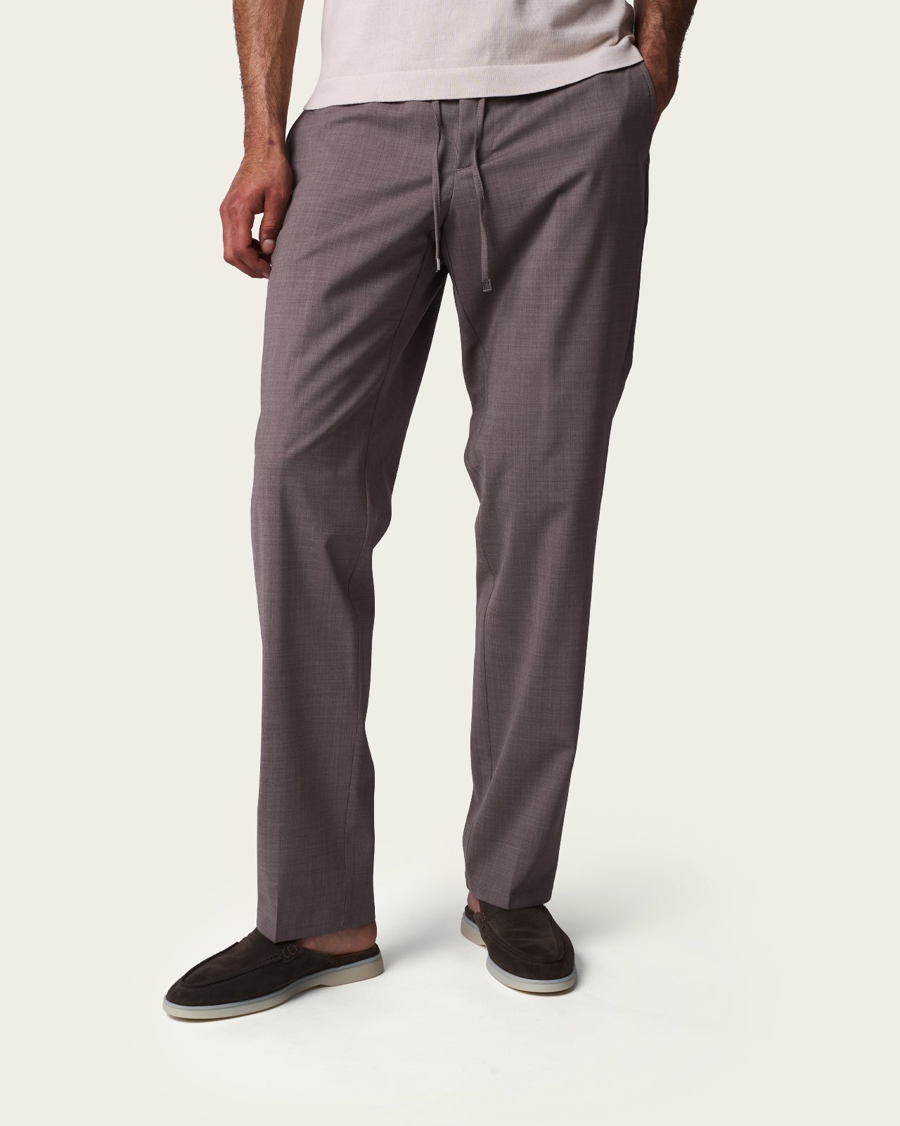Straight Fit Tailored trousers Greige