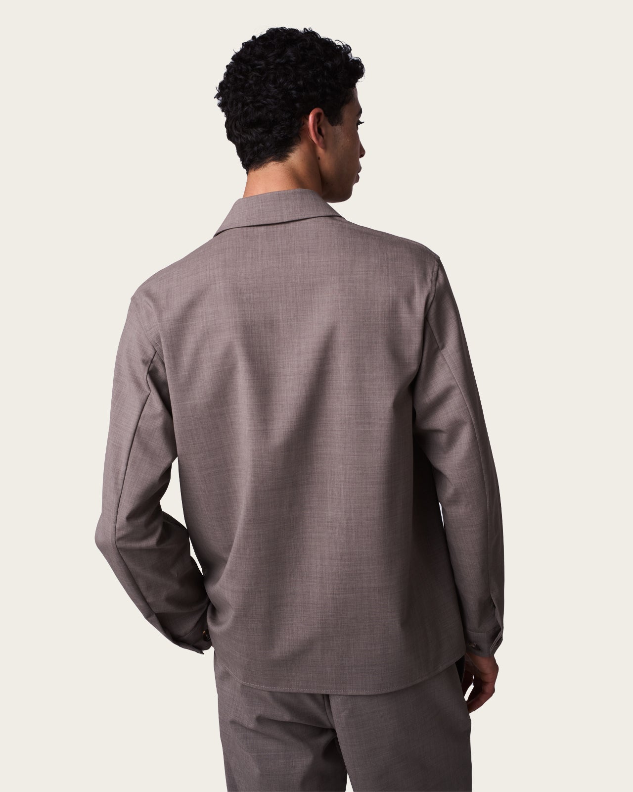 Tailored Overshirt Greige
