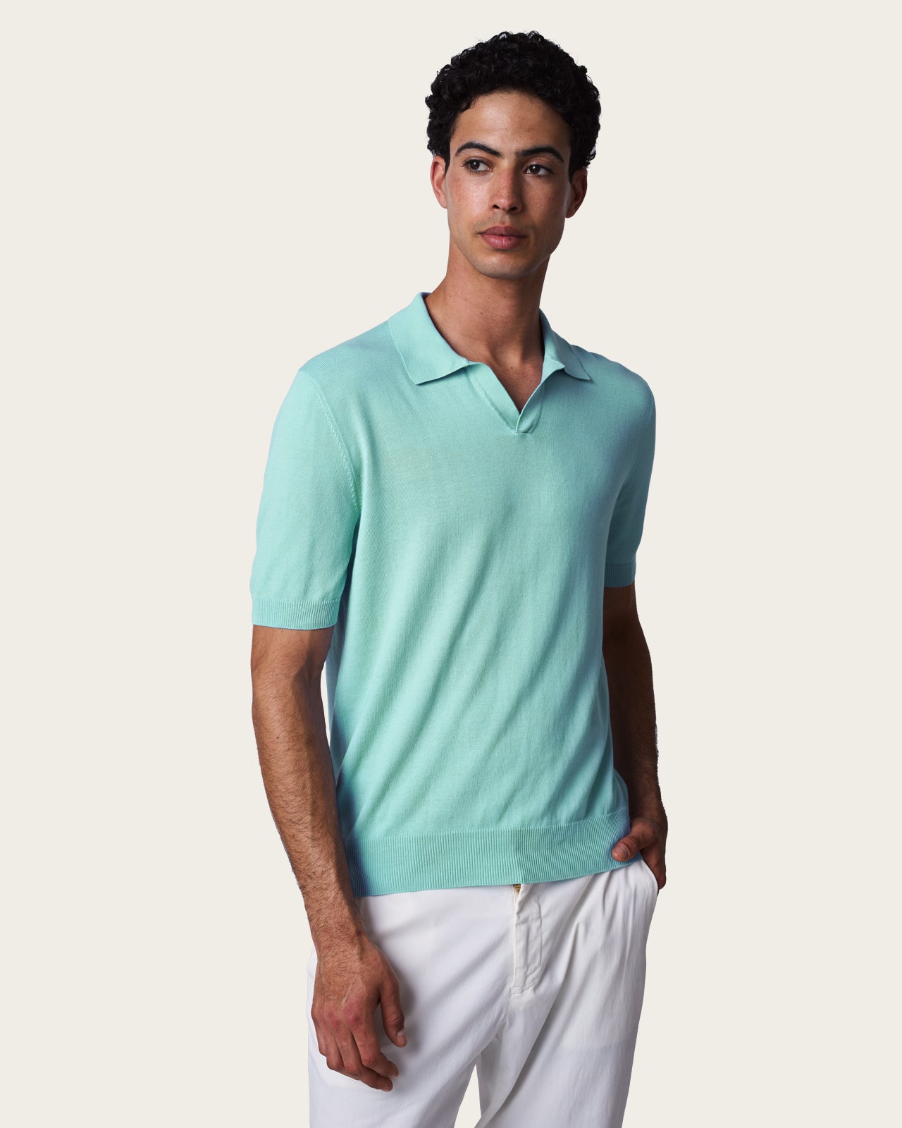 Seamless Polo Shirt Pure Mint