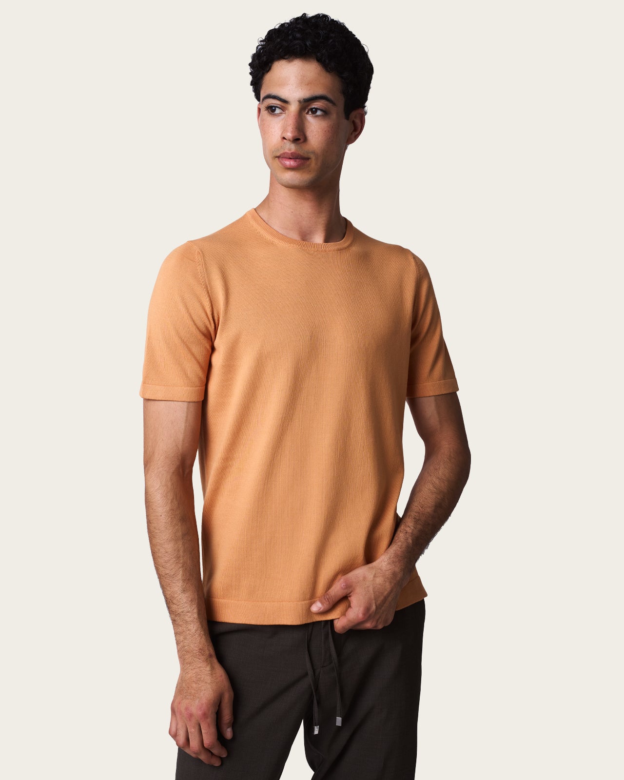 Knitted T-shirt Orange