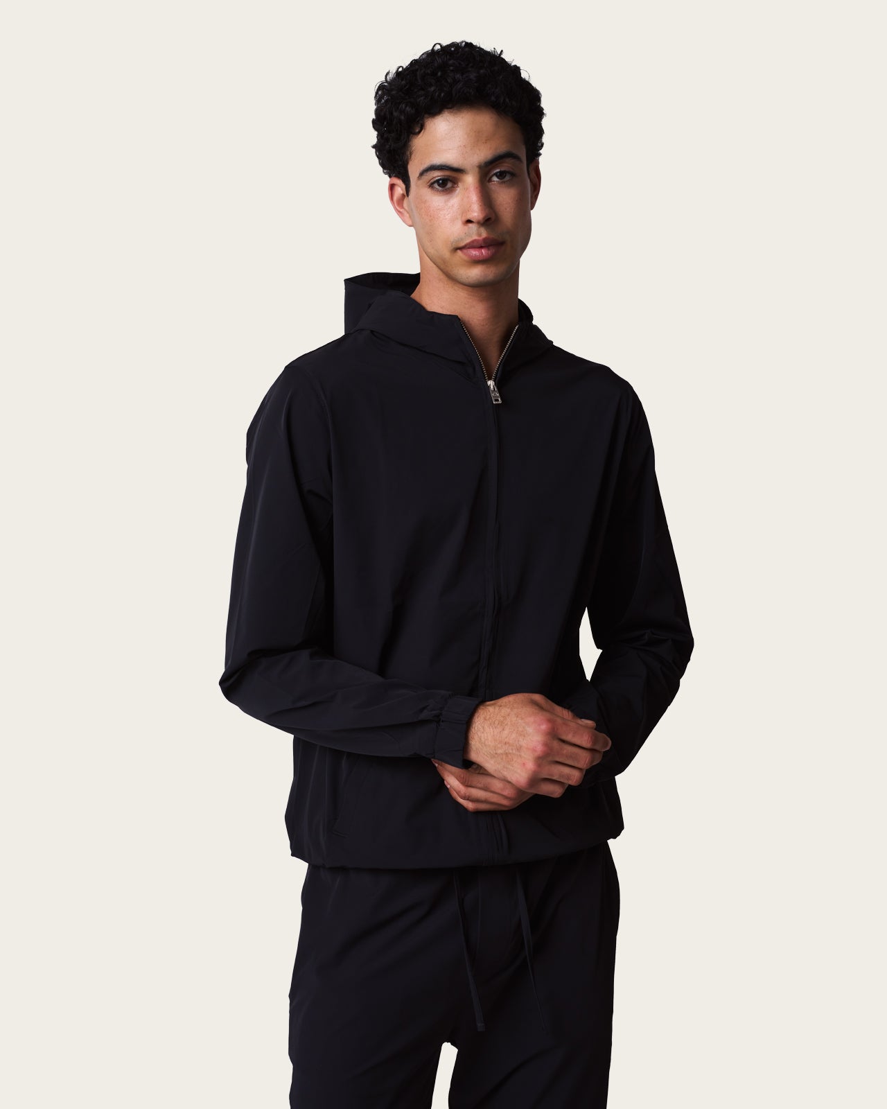 Helix Hooded Jacket Midnight Black