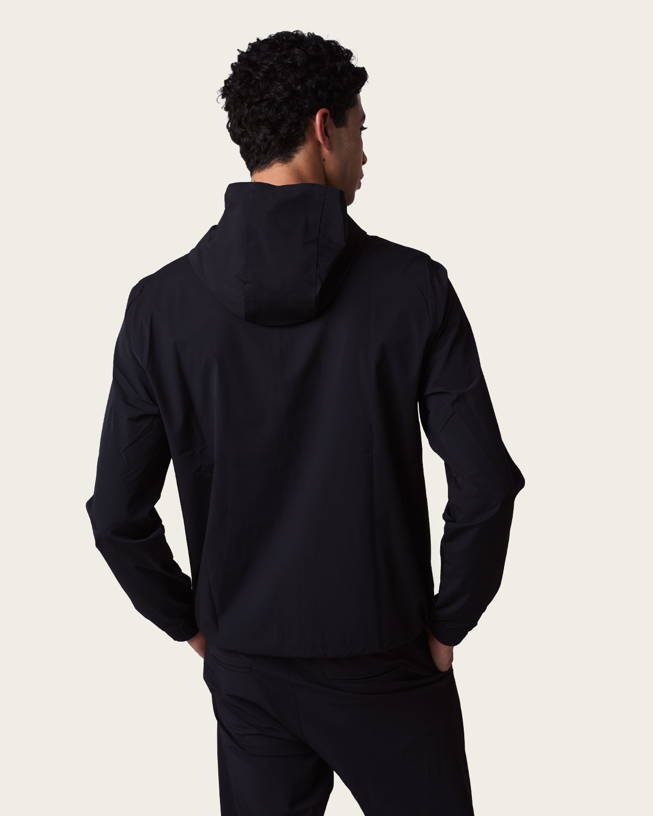 Helix Hooded Jacket Midnight Black