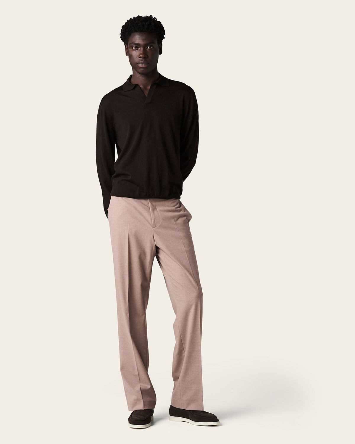 Harar Wide Trousers Greige