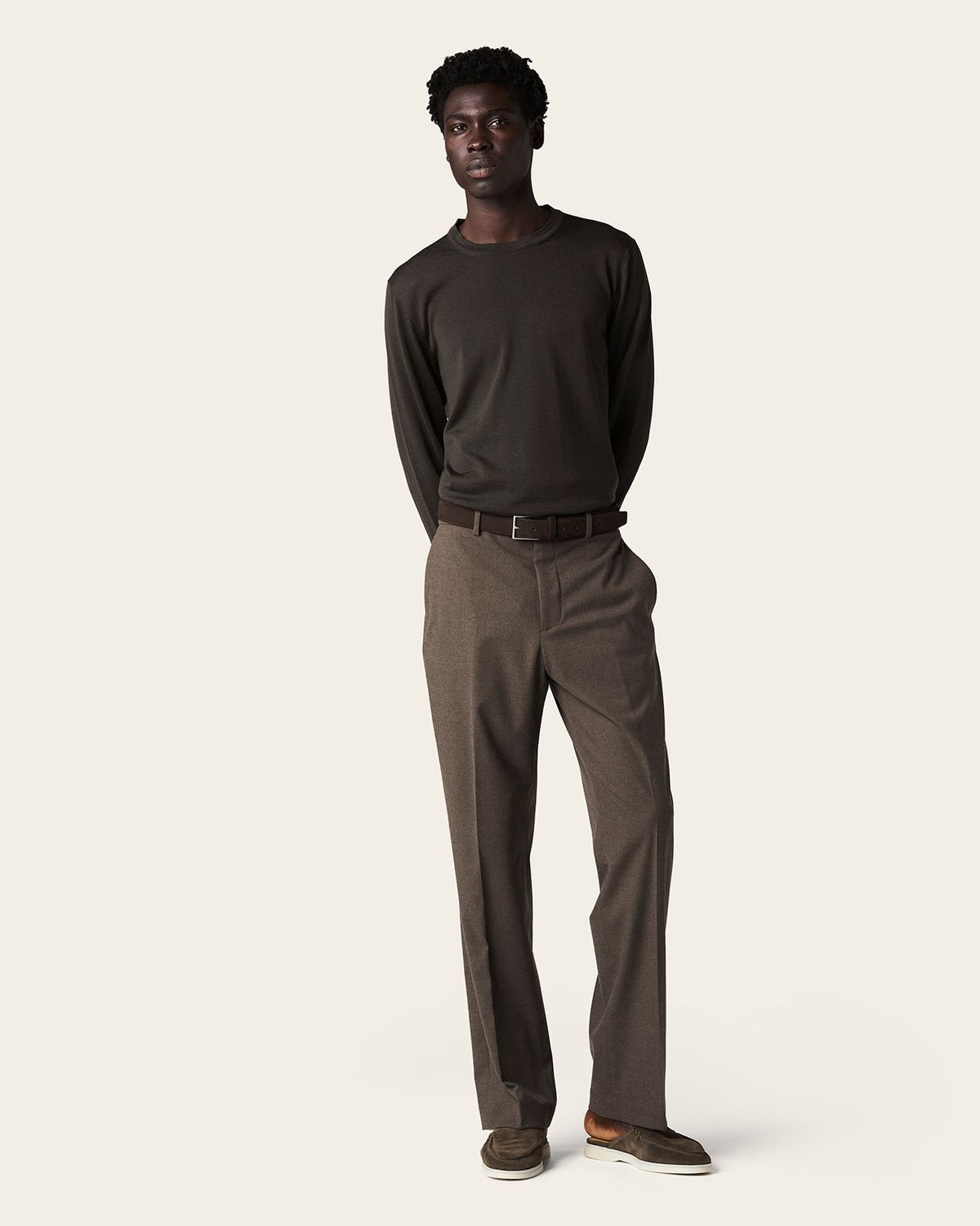 Harar Wide Trousers Olive Green