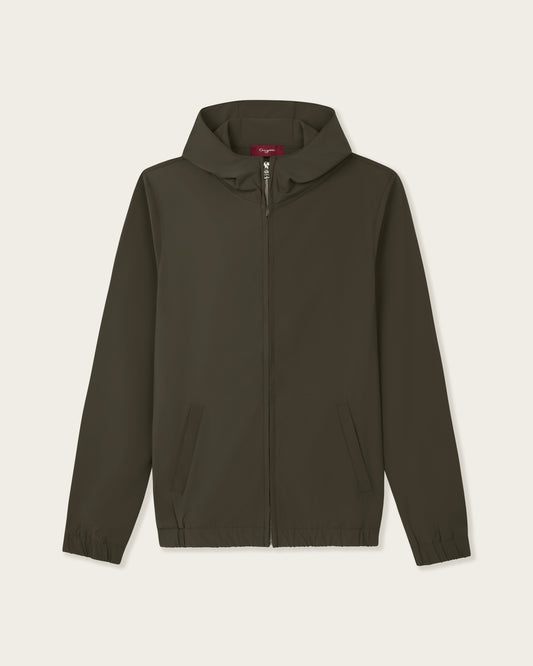 Helix Hooded Jacket Olive Green