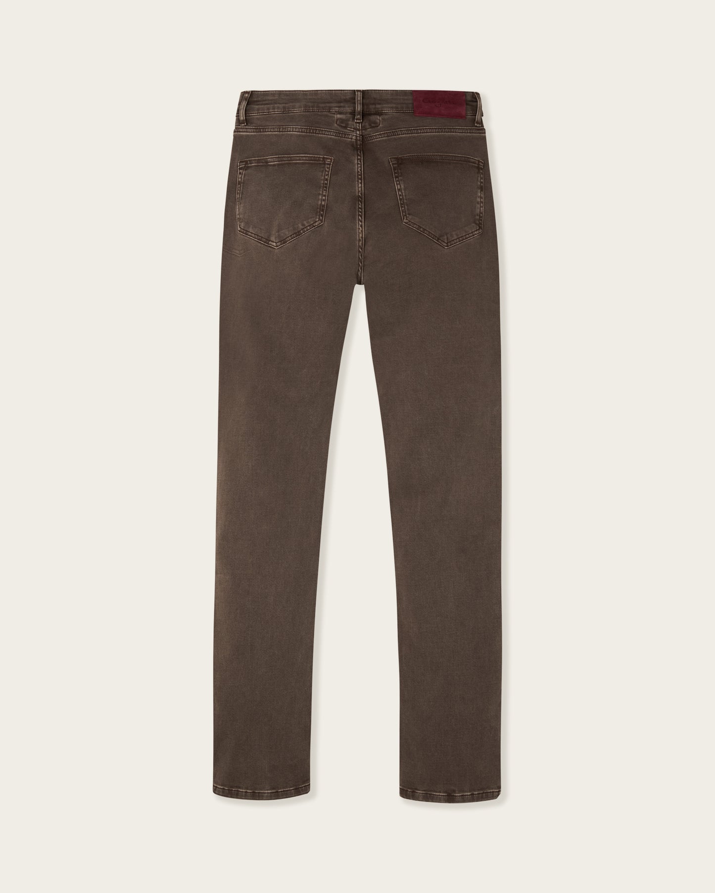Denim Trousers Mocha Brown
