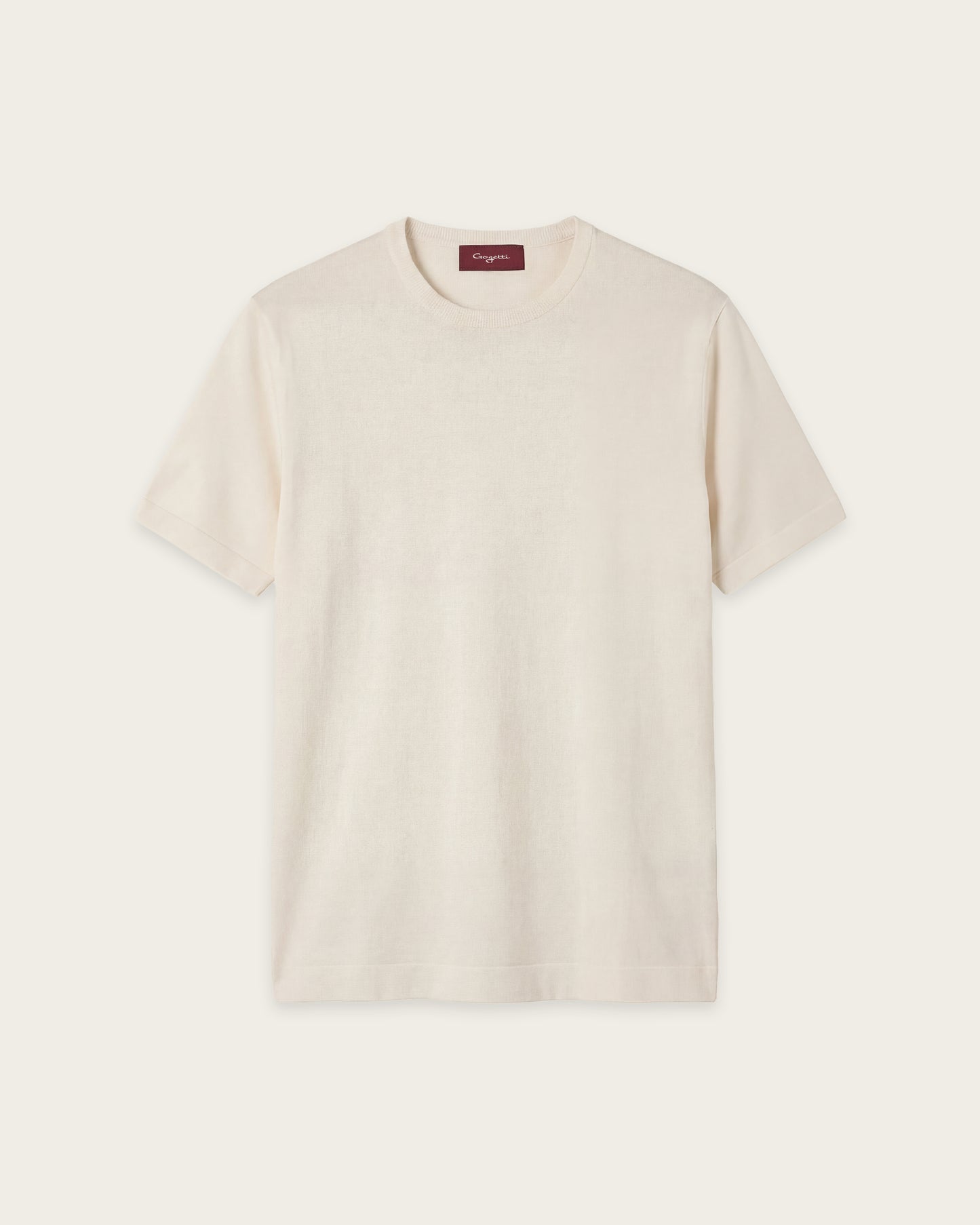 Knitted T-shirt Vanilla Beige