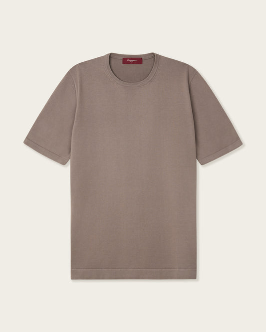 Knitted T-shirt Autumn Brown