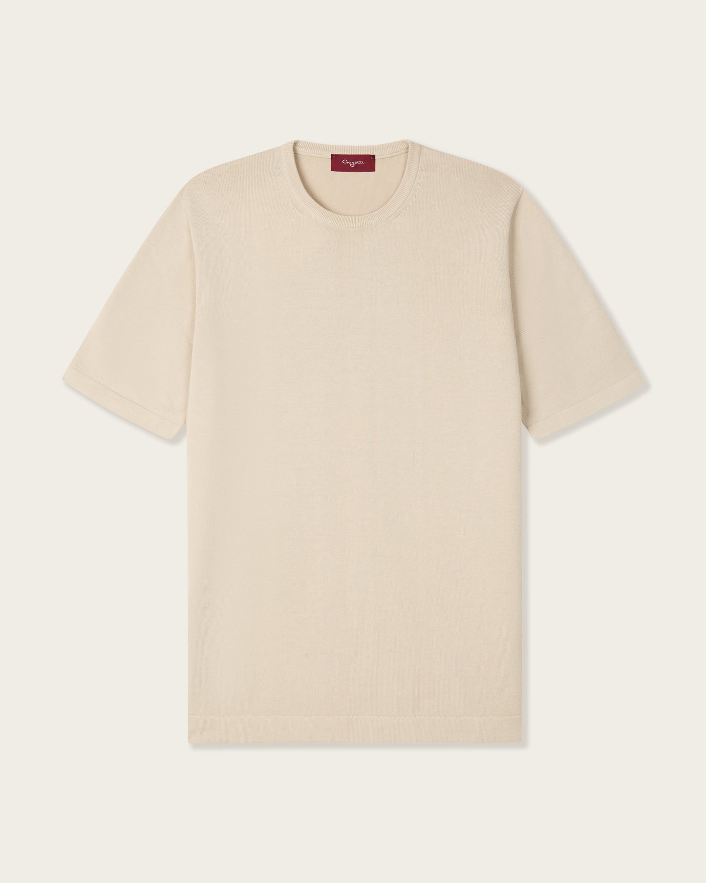 Knitted T-shirt Pebble Grey