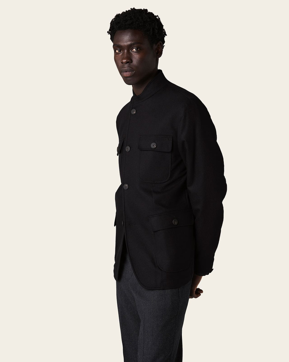 Kuro Blazer Midnight Black
