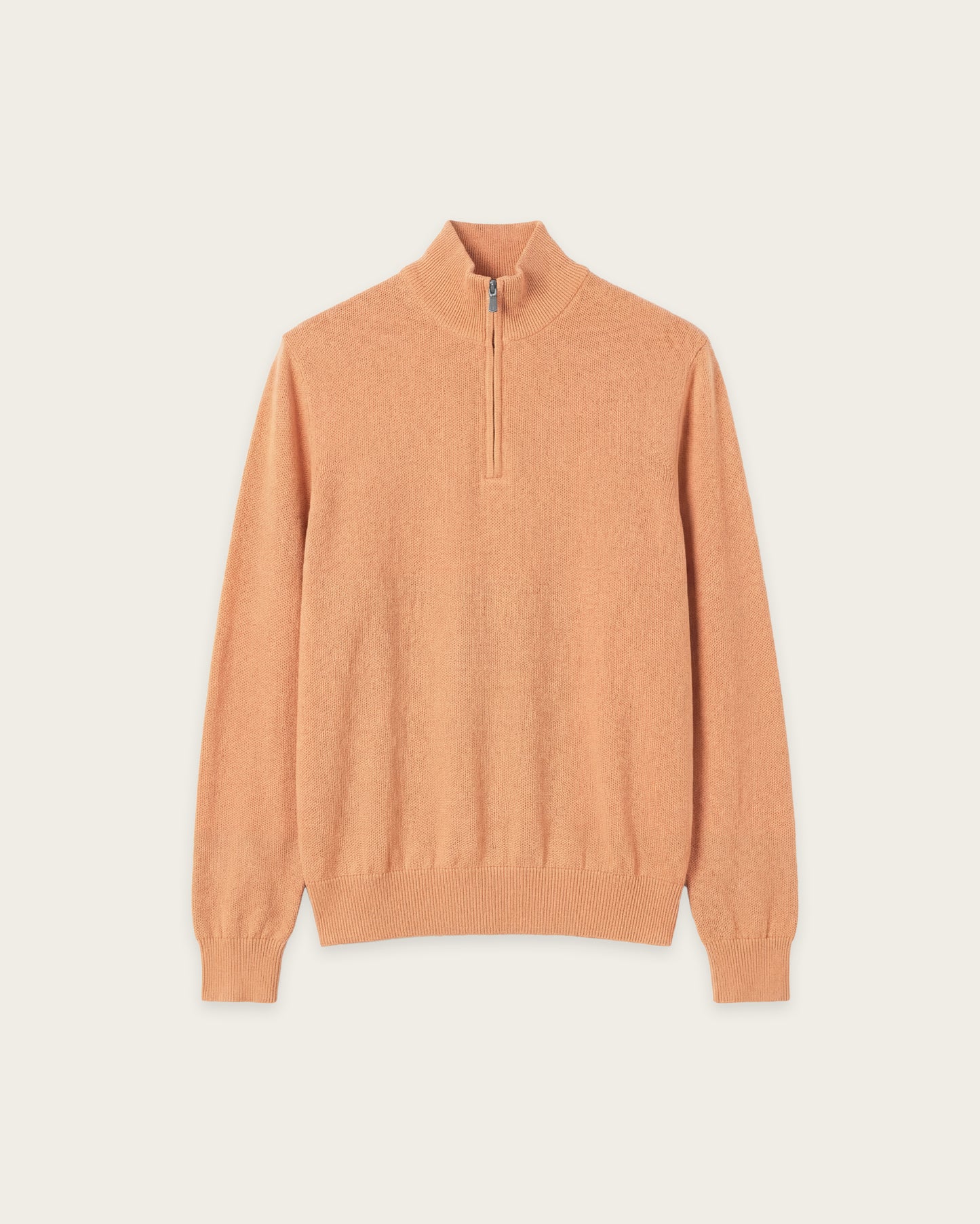 Lightweight Half Zip Jacket Burnt Orange