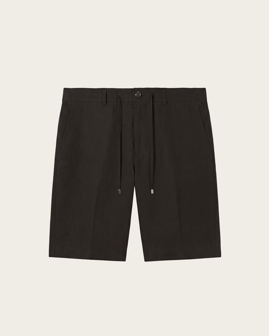 Lightweight Linen Shorts Midnight Black