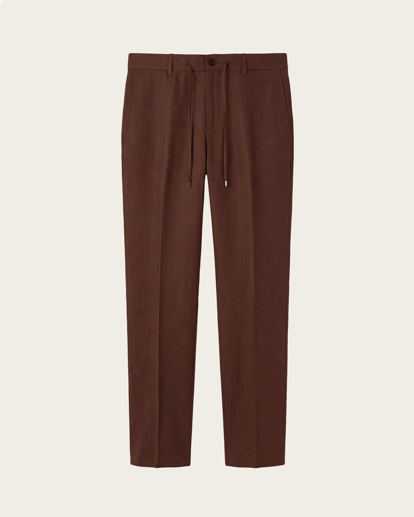 Lightweight Linen Trousers Autumn Brown